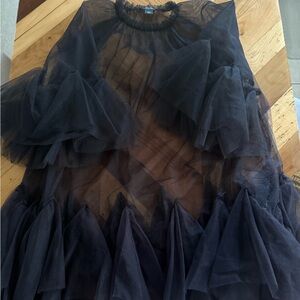 Anthropologie Sheer Tulle Dress